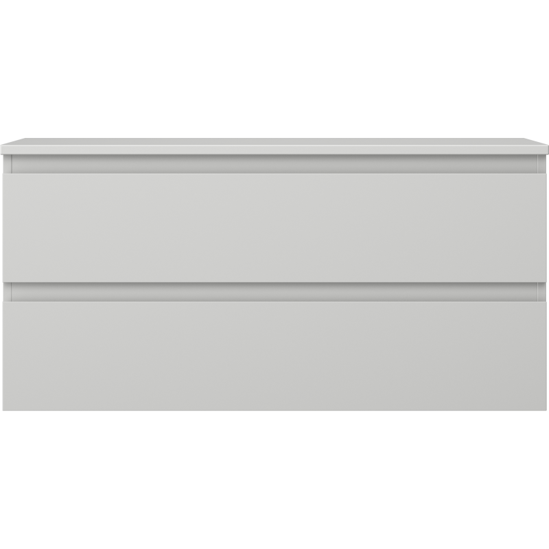 Mexen Orio koupelnová skříňka pod umyvadlo 100 cm s deskou, 2 zásuvky, šedý mat - 91A10-10047-2-BFFC62