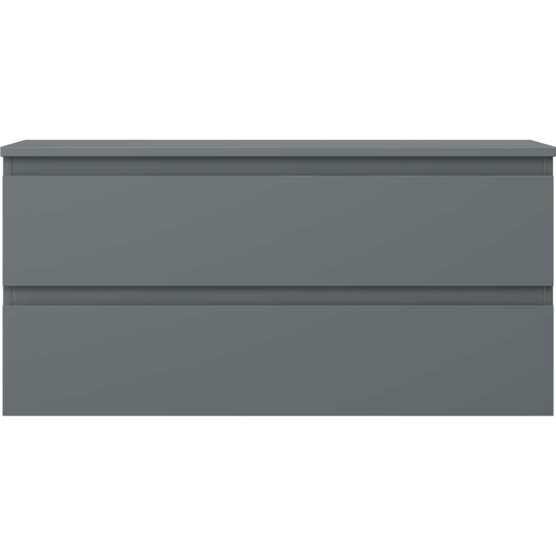 Mexen Orio koupelnová skříňka pod umyvadlo 100 cm s deskou, 2 zásuvky, matná grafitová - 91A10-10047-2-BFFC66
