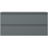 Mexen Orio koupelnová skříňka pod umyvadlo 100 cm s deskou, 2 zásuvky, matná grafitová - 91A10-10047-2-BFFC66