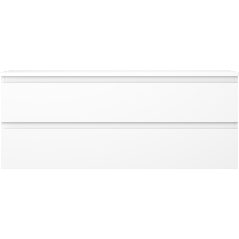 Mexen Orio koupelnová skříňka pod umyvadlo 120 cm s deskou, 2 zásuvky, bílá matná - 91A10-12047-2-BFFC01