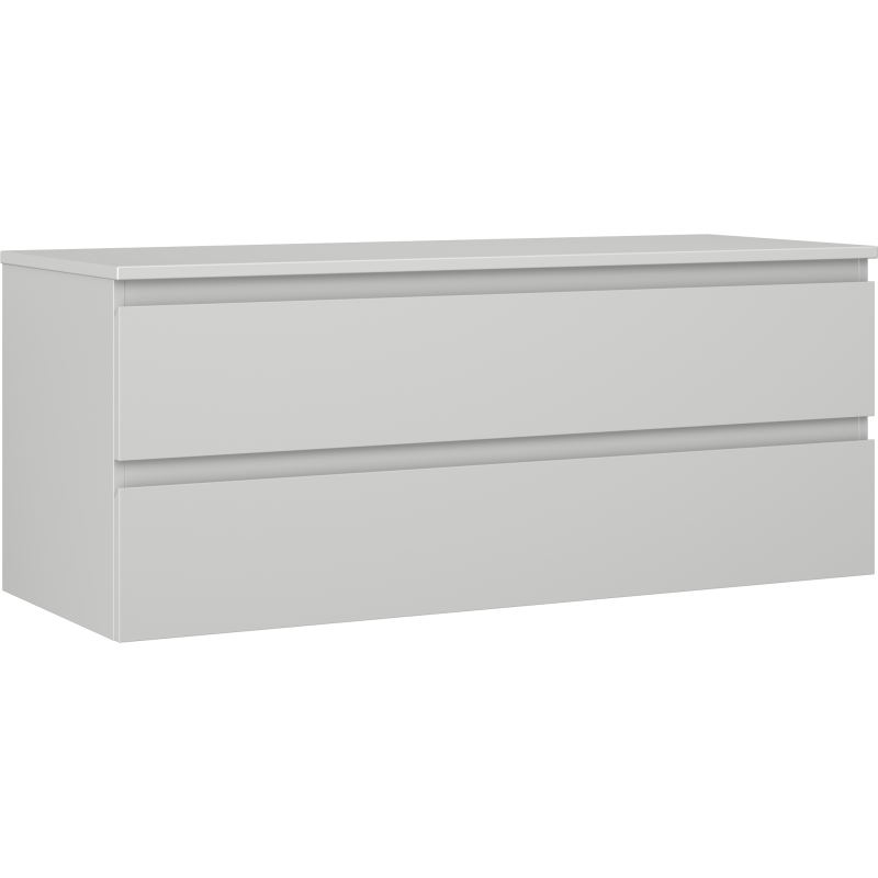 Mexen Orio koupelnová skříňka pod umyvadlo 120 cm s deskou, 2 zásuvky, šedá mat - 91A10-12047-2-BFFC62