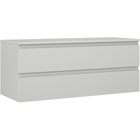 Mexen Orio koupelnová skříňka pod umyvadlo 120 cm s deskou, 2 zásuvky, šedá mat - 91A10-12047-2-BFFC62