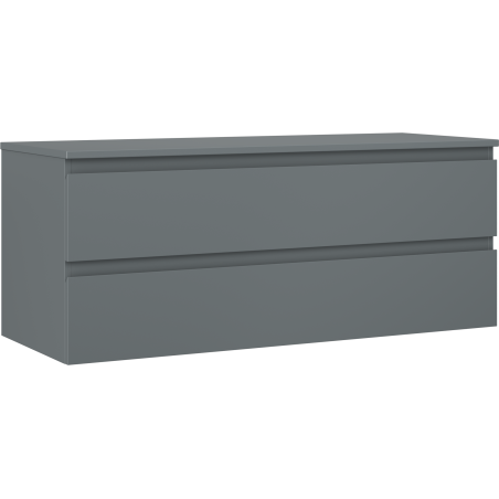 Mexen Orio koupelnová skříňka pod umyvadlo 120 cm s deskou, 2 zásuvky, grafit mat - 91A10-12047-2-BFFC66