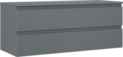 Mexen Orio koupelnová skříňka pod umyvadlo 120 cm s deskou, 2 zásuvky, grafit mat - 91A10-12047-2-BFFC66