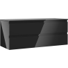 Mexen Orio koupelnová skříňka pod umyvadlo 120 cm s deskou, 2 zásuvky, černý lesk - 91A10-12047-2-BFFC70