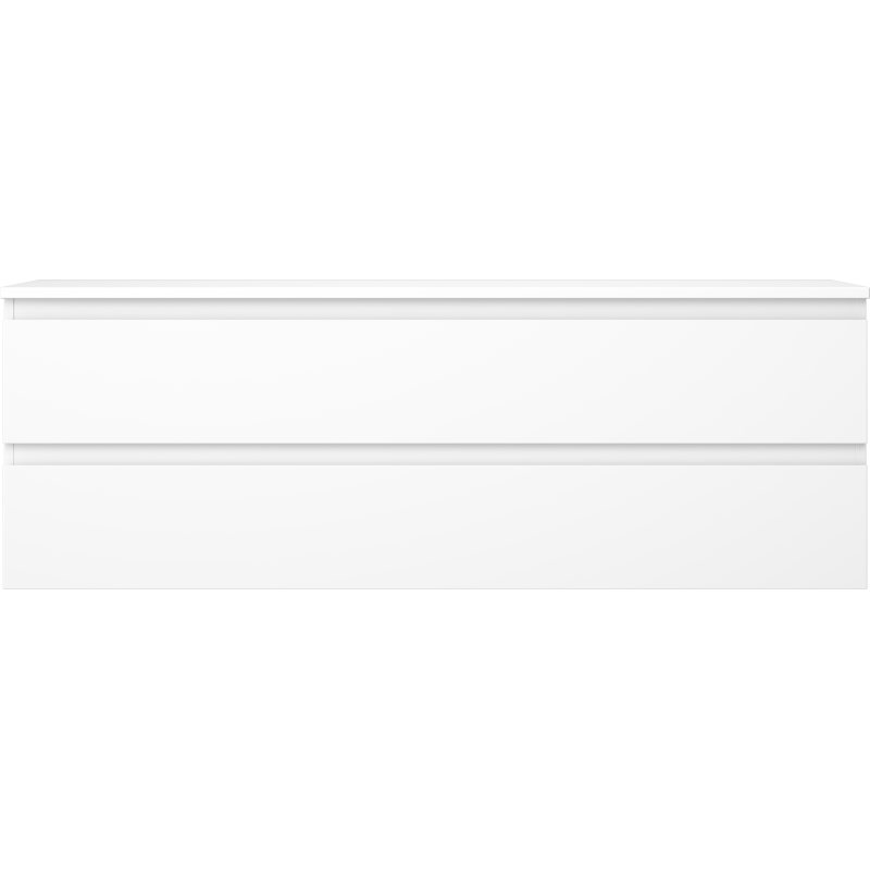 Mexen Orio koupelnová skříňka pod umyvadlo 140 cm s deskou, 2 zásuvky, bílá mat - 91A10-14047-2-BFFC01