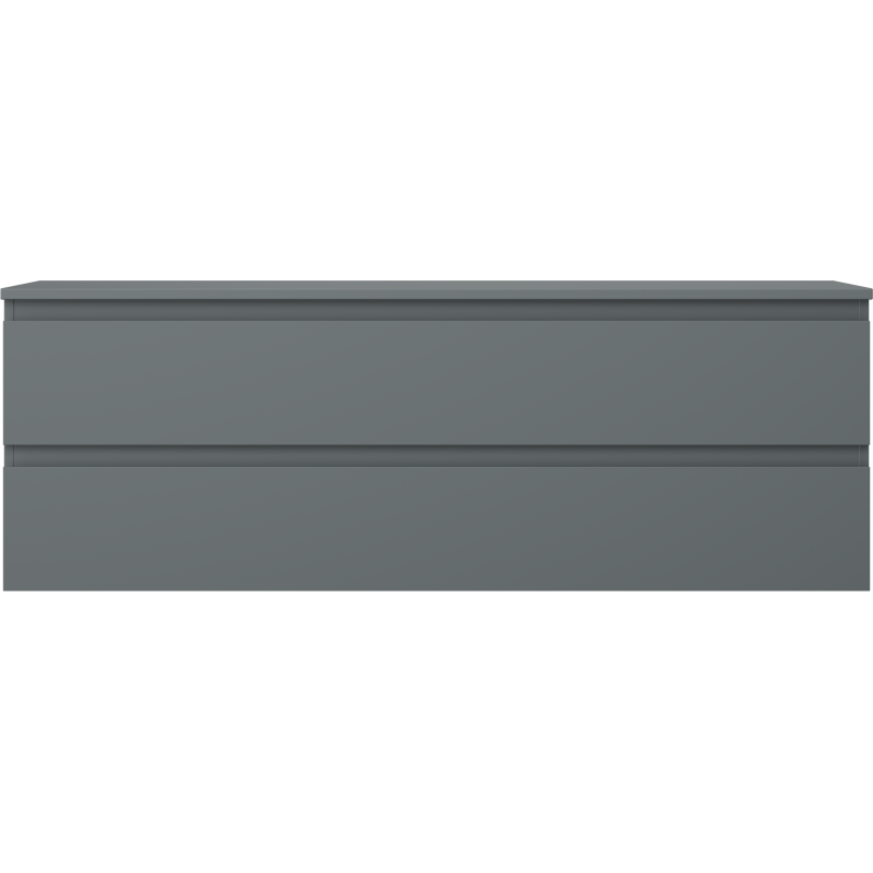 Mexen Orio koupelnová skříňka 140 cm s deskou, 2 zásuvky, grafit mat - 91A10-14047-2-BFFC66