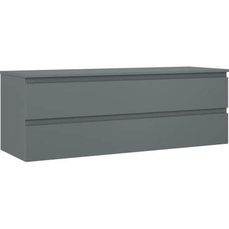 Mexen Orio koupelnová skříňka 140 cm s deskou, 2 zásuvky, grafit mat - 91A10-14047-2-BFFC66