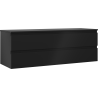 Mexen Orio koupelnová skříňka pod umyvadlo 140 cm s deskou, 2 zásuvky, černá mat - 91A10-14047-2-BFFC71