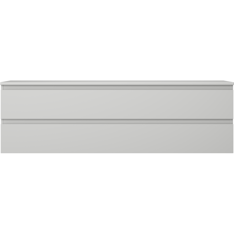 Mexen Orio koupelnová skříňka pod umyvadlo 160 cm s deskou, 2 zásuvky, šedá mat - 91A10-16047-2-BFFC62