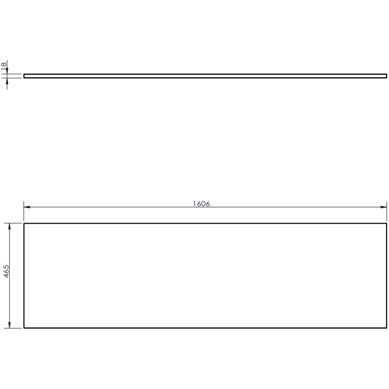 Mexen Orio koupelnová skříňka pod umyvadlo 160 cm s deskou, 2 zásuvky, matný grafit - 91A10-16047-2-BFFC66