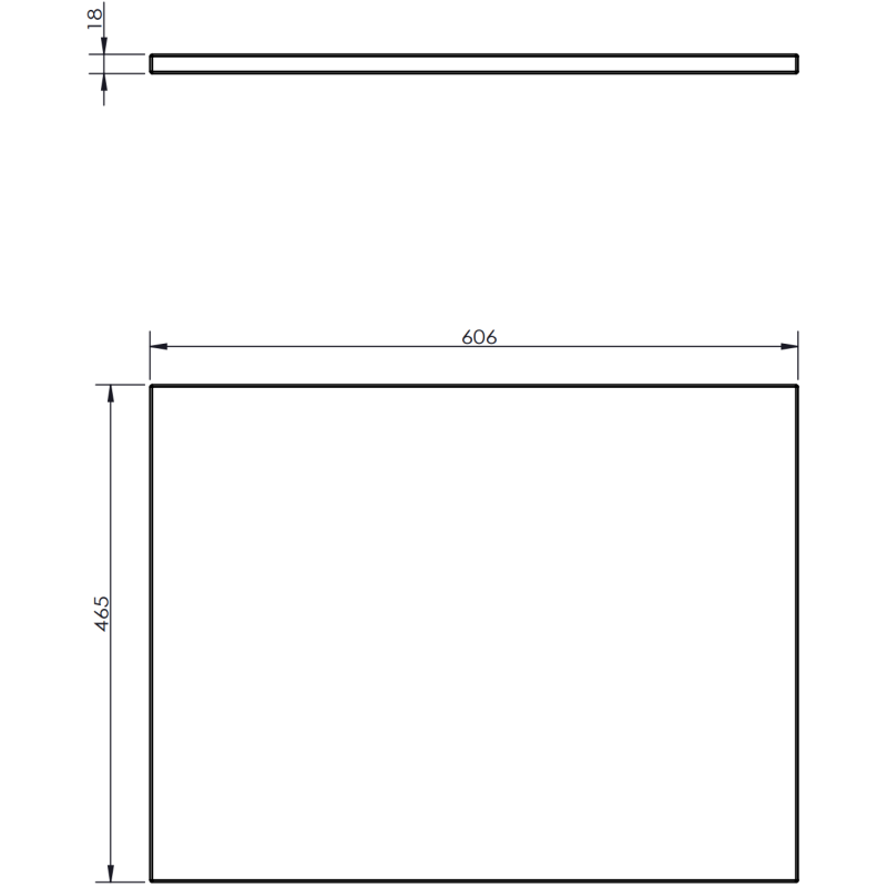 Mexen Rivel koupelnová skříňka pod umyvadlo 60 cm s deskou, 1 zásuvka, drážkovaná, bílá mat - 91A20-06023-1-BFC01