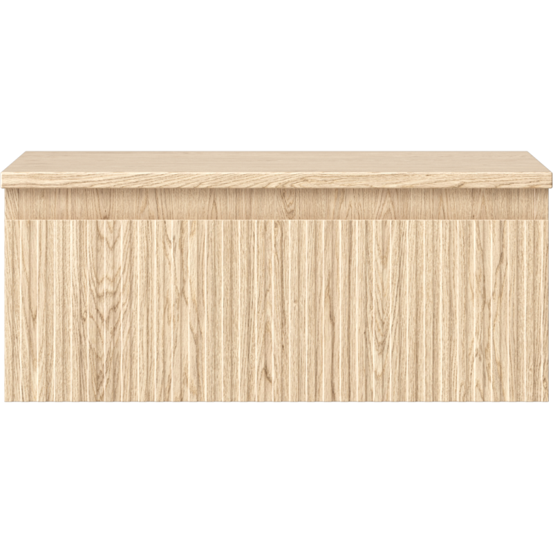 Mexen Rivel skříňka pod umyvadlo 60 cm s deskou, 1 zásuvka, rýhovaná, dub - 91A20-06023-1-BFC81