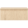 Mexen Rivel koupelnová skříňka pod umyvadlo 60 cm s deskou, 1 zásuvka, ryhovaná, dub - 91A20-06023-1-BFC81
