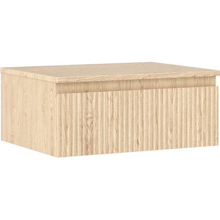 Mexen Rivel skříňka pod umyvadlo 60 cm s deskou, 1 zásuvka, rýhovaná, dub - 91A20-06023-1-BFC81