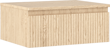 Mexen Rivel koupelnová skříňka pod umyvadlo 60 cm s deskou, 1 zásuvka, ryhovaná, dub - 91A20-06023-1-BFC81