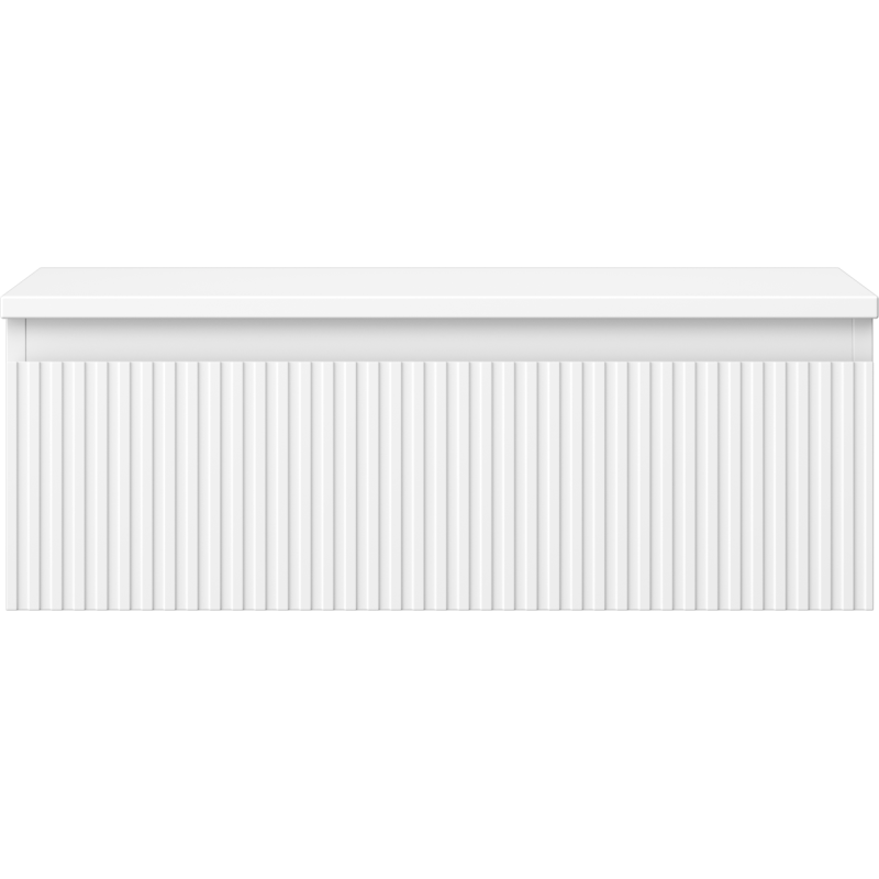 Mexen Rivel koupelnová skříňka pod umyvadlo 70 cm s deskou, 1 zásuvka, frézovaná, bílá matná - 91A20-07023-1-BFC01