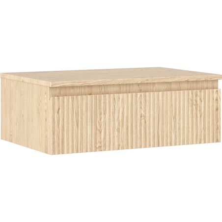 Mexen Rivel koupelnová skříňka pod umyvadlo 70 cm s deskou, 1 zásuvka, vroubkovaná, dub - 91A20-07023-1-BFC81