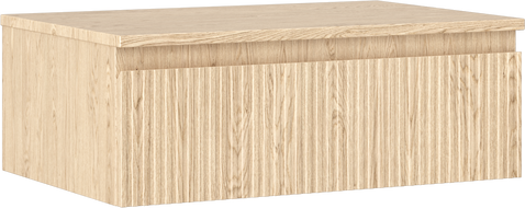 Mexen Rivel koupelnová skříňka pod umyvadlo 70 cm s deskou, 1 zásuvka, vroubkovaná, dub - 91A20-07023-1-BFC81