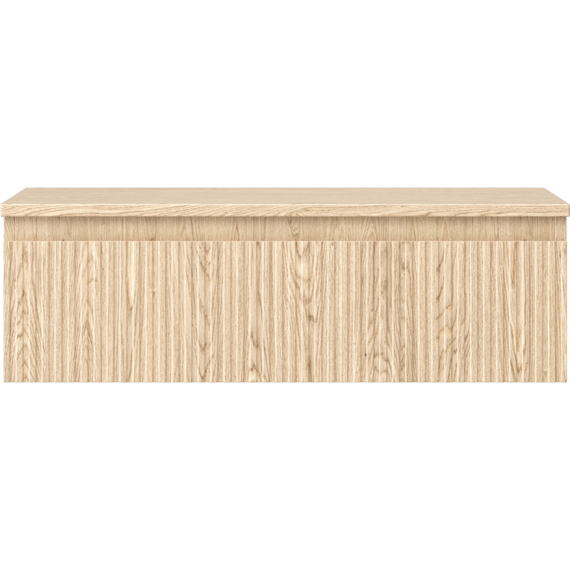 Mexen Rivel koupelnová skříňka pod umyvadlo 80 cm s deskou, 1 zásuvka, drážkovaná, dub - 91A20-08023-1-BFC81