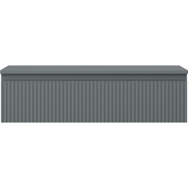 Mexen Rivel koupelnová skříňka pod umyvadlo 90 cm s deskou, 1 zásuvka, rýhovaná, grafit mat - 91A20-09023-1-BFC66