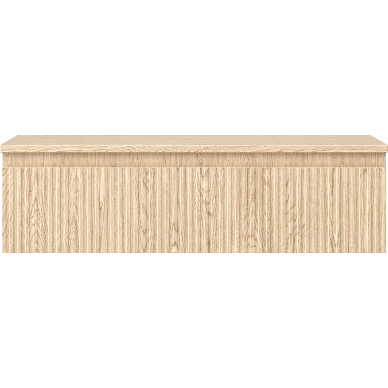 Mexen Rivel koupelnová skříňka pod umyvadlo 90 cm s deskou, 1 zásuvka, drážkovaná, dub - 91A20-09023-1-BFC81