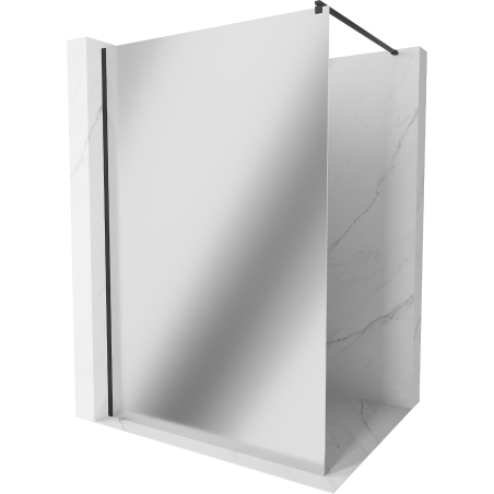 Mexen Kioto sprchová stěna Walk-in 70 x 200 cm, zrcadlo 8 mm, černá - 800-070-101-70-50