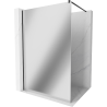 Mexen Kioto sprchová stěna Walk-in 90 x 200 cm, zrcadlo 8 mm, černá - 800-090-101-70-50