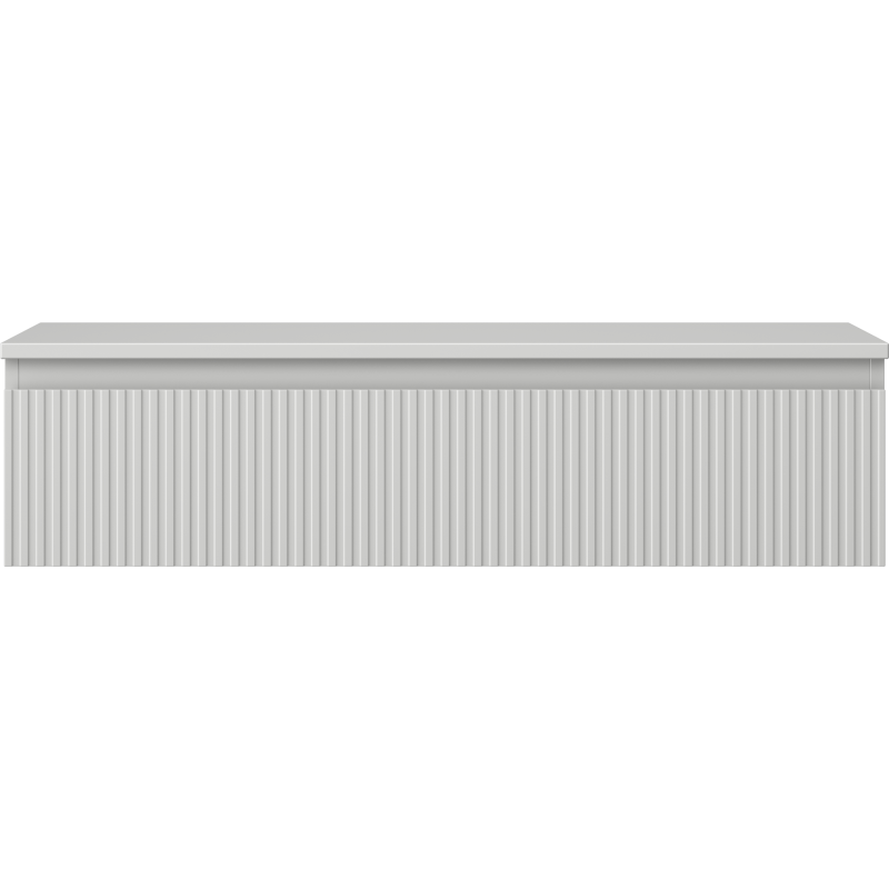 Mexen Rivel koupelnová skříňka pod umyvadlo 100 cm s deskou, 1 zásuvka, drážkovaná, šedá matná - 91A20-10023-1-BFC62