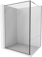 Mexen Kioto sprchová stěna Walk-in 50 x 200 cm, černý rám 8 mm, chrom - 800-050-101-01-70