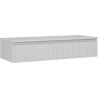 Mexen Rivel koupelnová skříňka pod umyvadlo 120 cm s deskou, 1 zásuvka, vroubkovaná, šedá matná - 91A20-12023-1-BFC62
