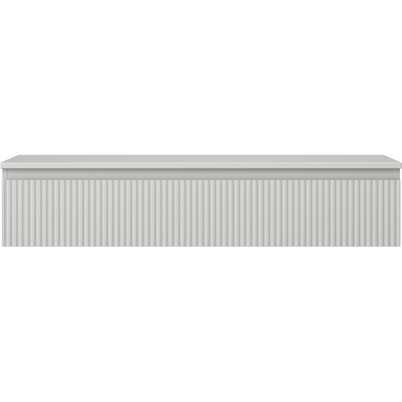 Mexen Rivel koupelnová skříňka pod umyvadlo 120 cm s deskou, 1 zásuvka, vroubkovaná, šedá matná - 91A20-12023-1-BFC62