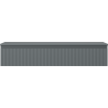 Mexen Rivel koupelnová skříňka pod umyvadlo 120 cm s deskou, 1 zásuvka, drážkovaná, grafit mat - 91A20-12023-1-BFC66