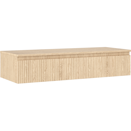 Mexen Rivel koupelnová skříňka podumyvadlová 120 cm s deskou, 1 zásuvka, drážkovaná, dub - 91A20-12023-1-BFC81