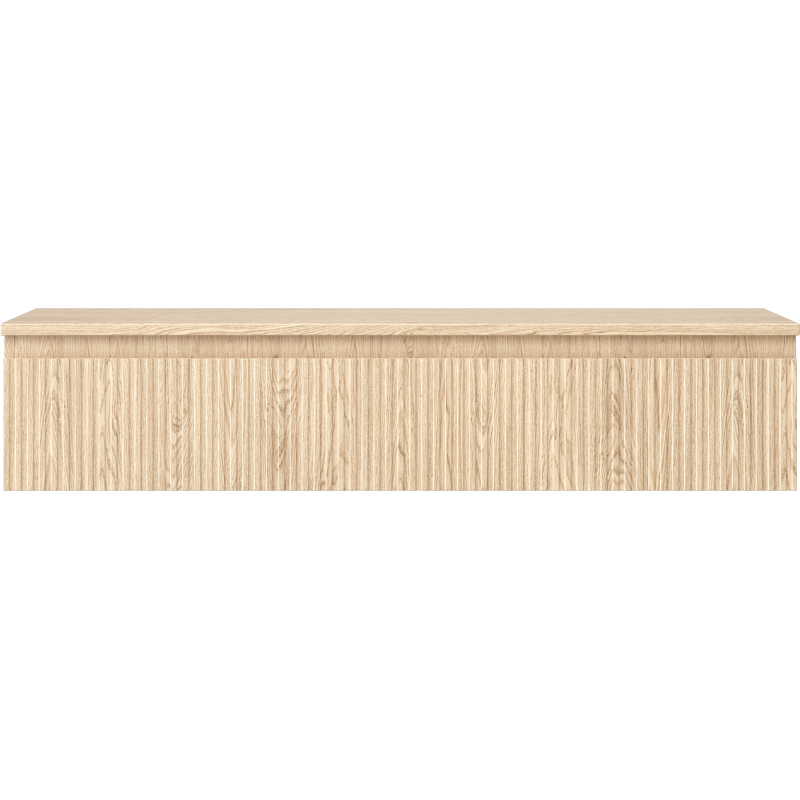 Mexen Rivel koupelnová skříňka podumyvadlová 120 cm s deskou, 1 zásuvka, drážkovaná, dub - 91A20-12023-1-BFC81