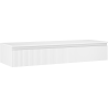 Mexen Rivel koupelnová skříňka pod umyvadlo 140 cm s deskou, 1 zásuvka, rýhovaná, bílá mat - 91A20-14023-1-BFC01