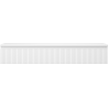 Mexen Rivel koupelnová skříňka pod umyvadlo 140 cm s deskou, 1 zásuvka, rýhovaná, bílá mat - 91A20-14023-1-BFC01