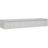 Mexen Rivel koupelnová skříňka pod umyvadlo 160 cm s deskou, 1 zásuvka, drážkovaná, šedá mat - 91A20-16023-1-BFC62