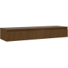 Mexen Rivel koupelnová skříňka pod umyvadlo 160 cm s deskou, 1 zásuvka, vroubkovaná, ořech - 91A20-16023-1-BFC86