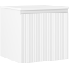 Mexen Rivel koupelnová skříňka pod umyvadlo 50 cm s deskou, 1 zásuvka, žebrovaná, bílá mat - 91A20-05047-1-BFC01