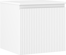 Mexen Rivel koupelnová skříňka pod umyvadlo 50 cm s deskou, 1 zásuvka, žebrovaná, bílá mat - 91A20-05047-1-BFC01