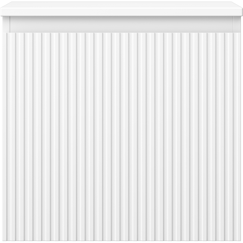 Mexen Rivel koupelnová skříňka pod umyvadlo 50 cm s deskou, 1 zásuvka, žebrovaná, bílá mat - 91A20-05047-1-BFC01