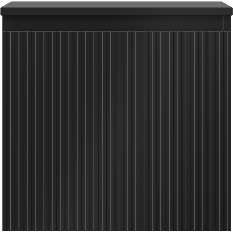 Mexen Rivel koupelnová skříňka pod umyvadlo 50 cm s deskou, 1 zásuvka, drážkovaná, černá mat - 91A20-05047-1-BFC71