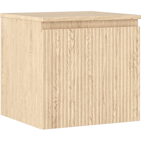 Mexen Rivel koupelnová skříňka pod umyvadlo 50 cm s deskou, 1 zásuvka, drážkovaná, dub - 91A20-05047-1-BFC81