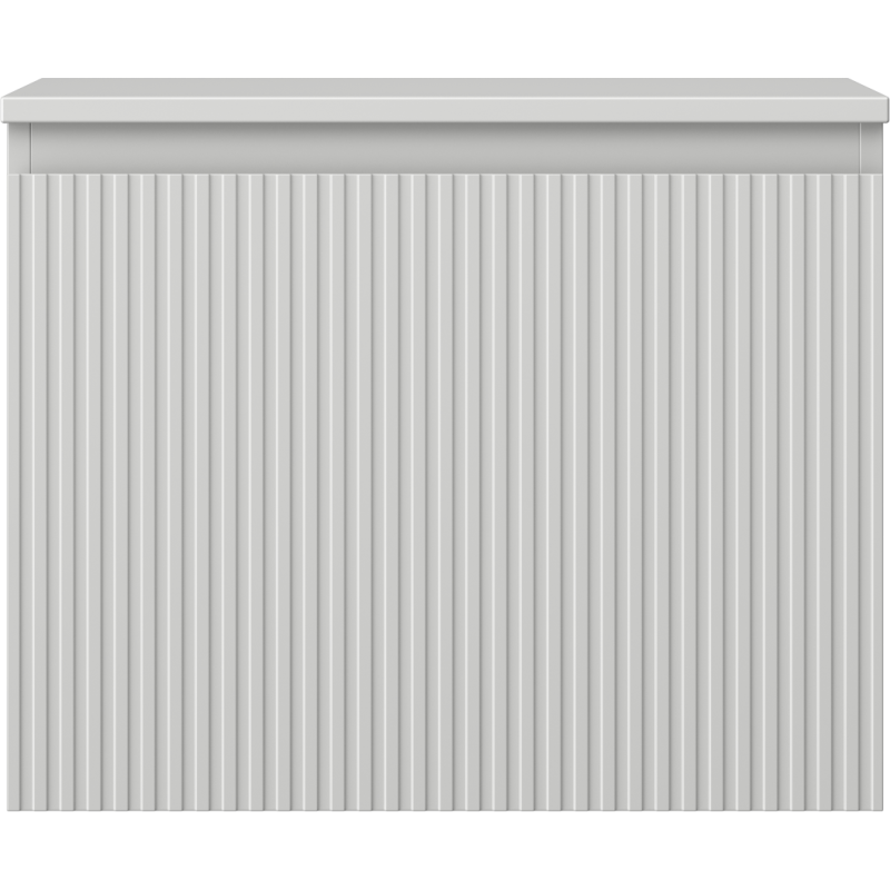 Mexen Rivel koupelnová skříňka pod umyvadlo 60 cm s deskou, 1 zásuvka, rýhovaná, šedá mat - 91A20-06047-1-BFC62