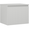 Mexen Rivel koupelnová skříňka pod umyvadlo 60 cm s deskou, 1 zásuvka, drážkovaná, šedá mat - 91A20-06047-1-BFC62