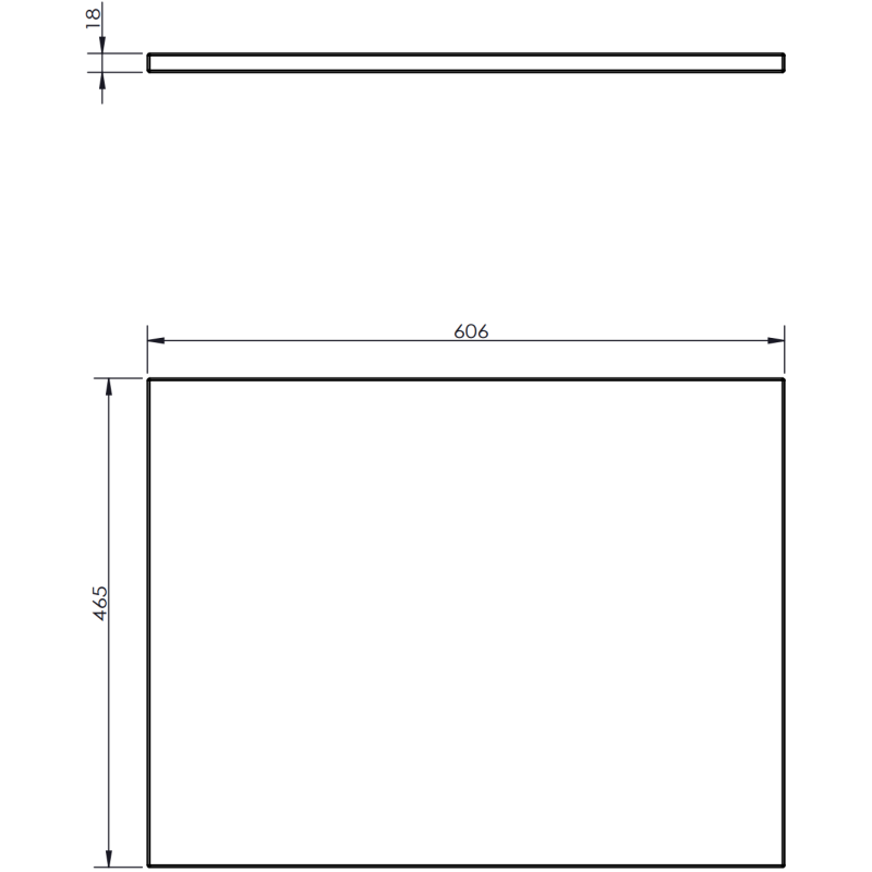 Mexen Rivel koupelnová skříňka pod umyvadlo 60 cm s deskou, 1 zásuvka, rýhovaná, grafit mat - 91A20-06047-1-BFC66
