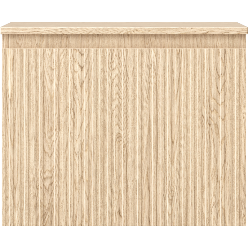 Mexen Rivel koupelnová skříňka pod umyvadlo 60 cm s deskou, 1 zásuvka, drážkovaná, dub - 91A20-06047-1-BFC81