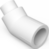 Mexen PPR koleno nátrubkové 45° svařované pro trubky PPR 20 x 20, PN25 - W97336-2020-00