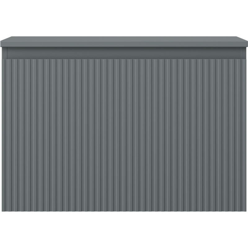 Mexen Rivel koupelnová skříňka pod umyvadlo 70 cm s deskou, 1 zásuvka, rýhovaná, grafit mat - 91A20-07047-1-BFC66